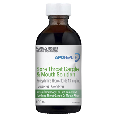 ApoHealth Sore Throat Gargle 500mL