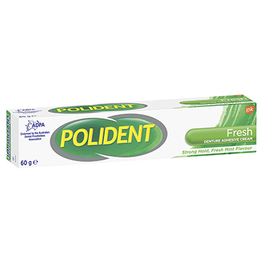Polident Denture Adhesive Cream Fresh Mint 60g