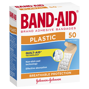 Band-Aid Brand Plastic Strips 50 Pack