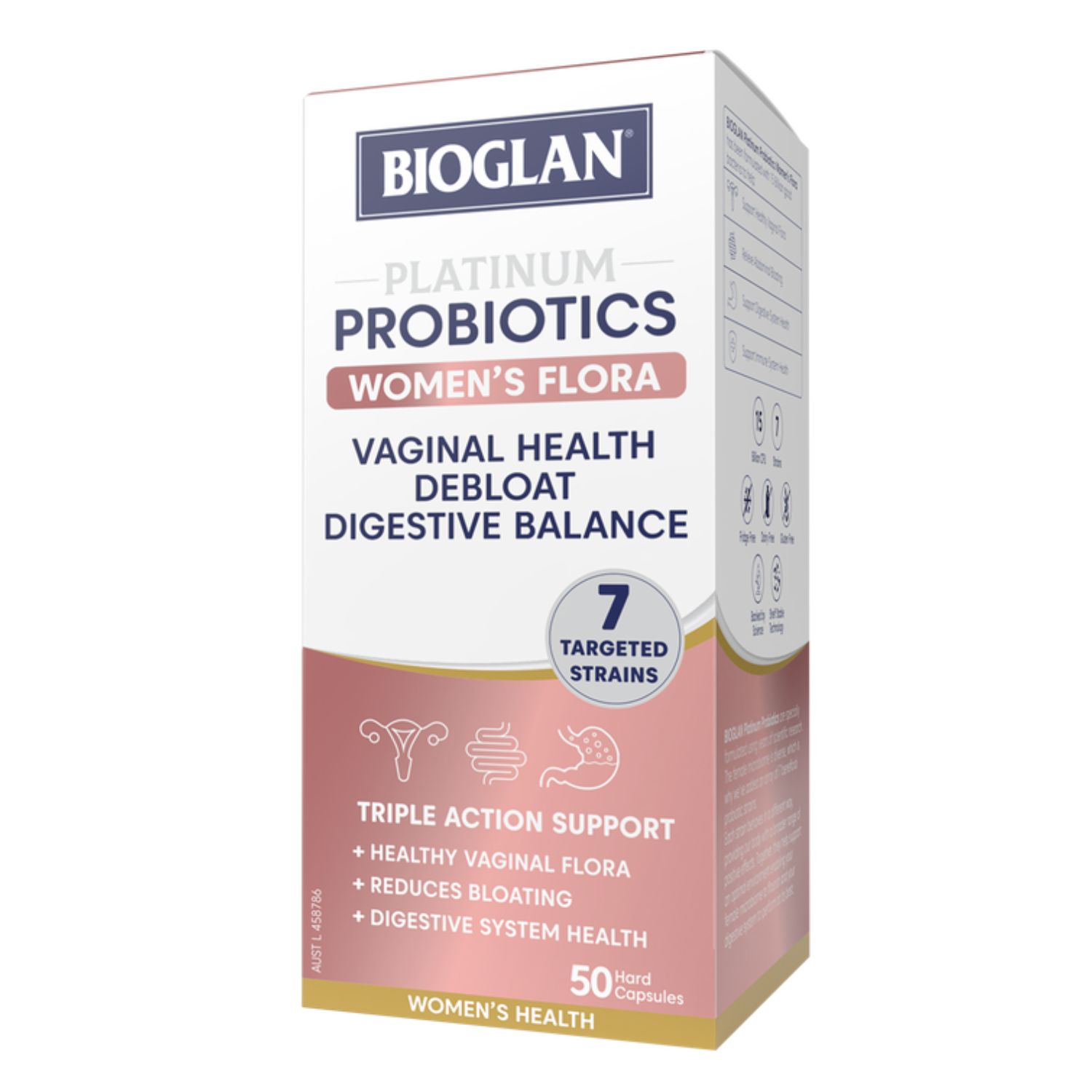 Bioglan Platinum Probiotics Women's Flora 50 Capsules