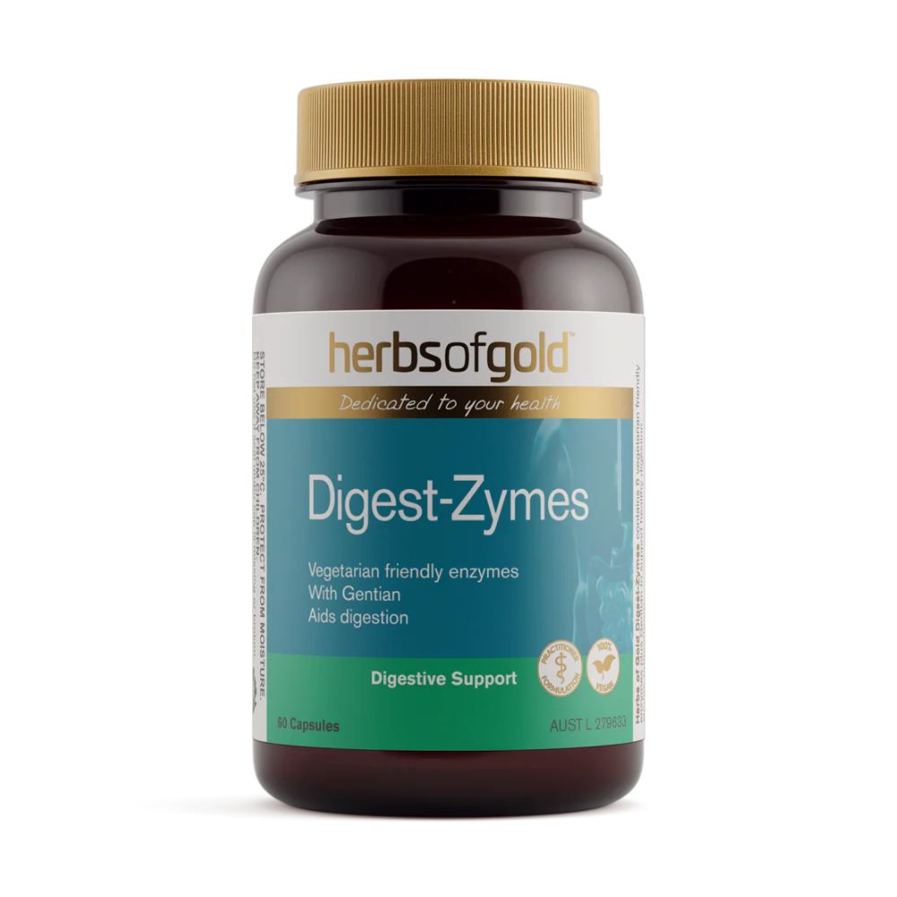 Herbs Of Gold Digest-Zymes 60 Vegecaps