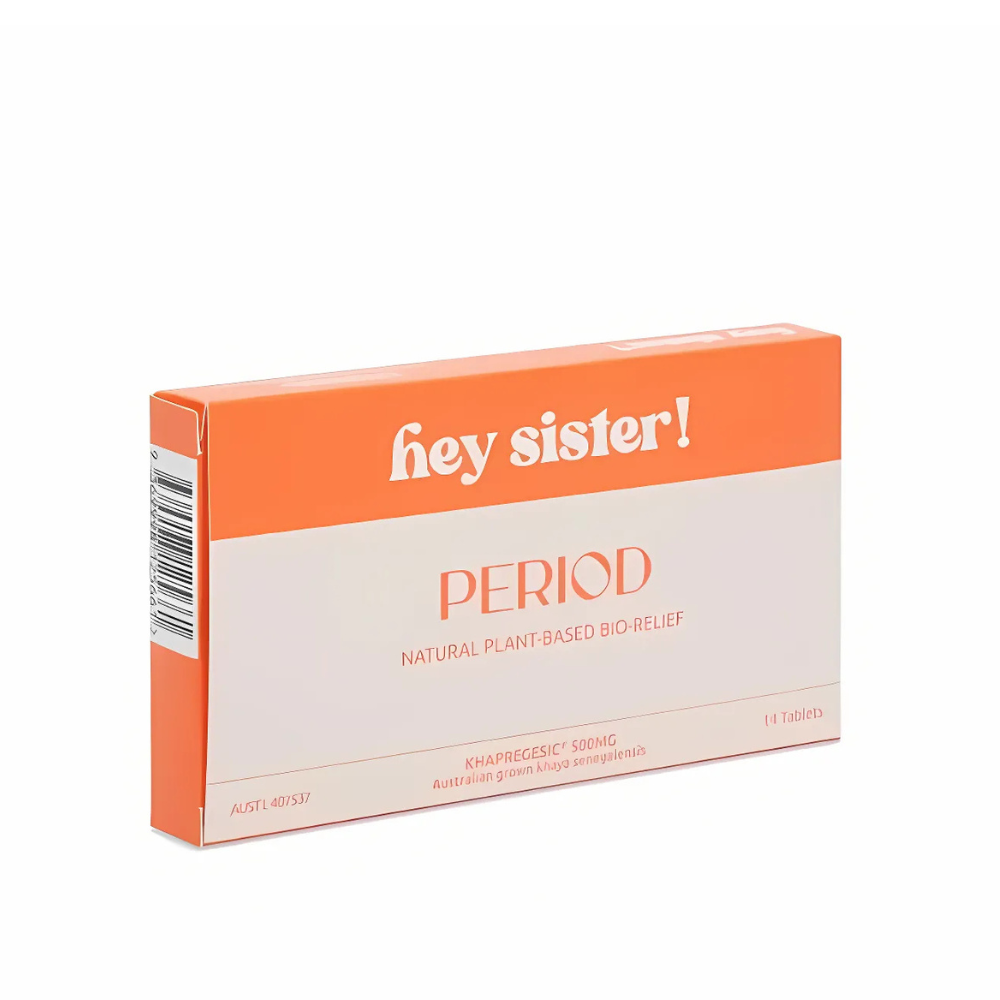 Hey Sister Period Natural Relief 14 Tablets