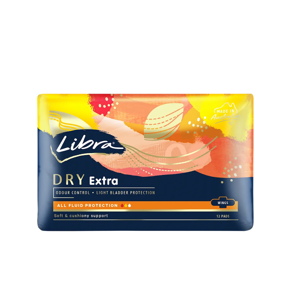 Libra Extra Dry Pad with Wings 12 Pack