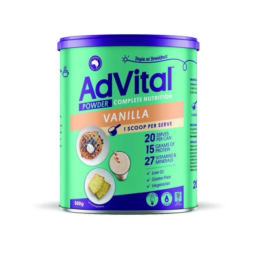 Advital Nutritionally Complete  Vanilla Powder 500g