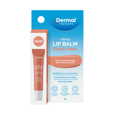 Dermal Therapy Tinted  Lip Balm Nude Peach 8g