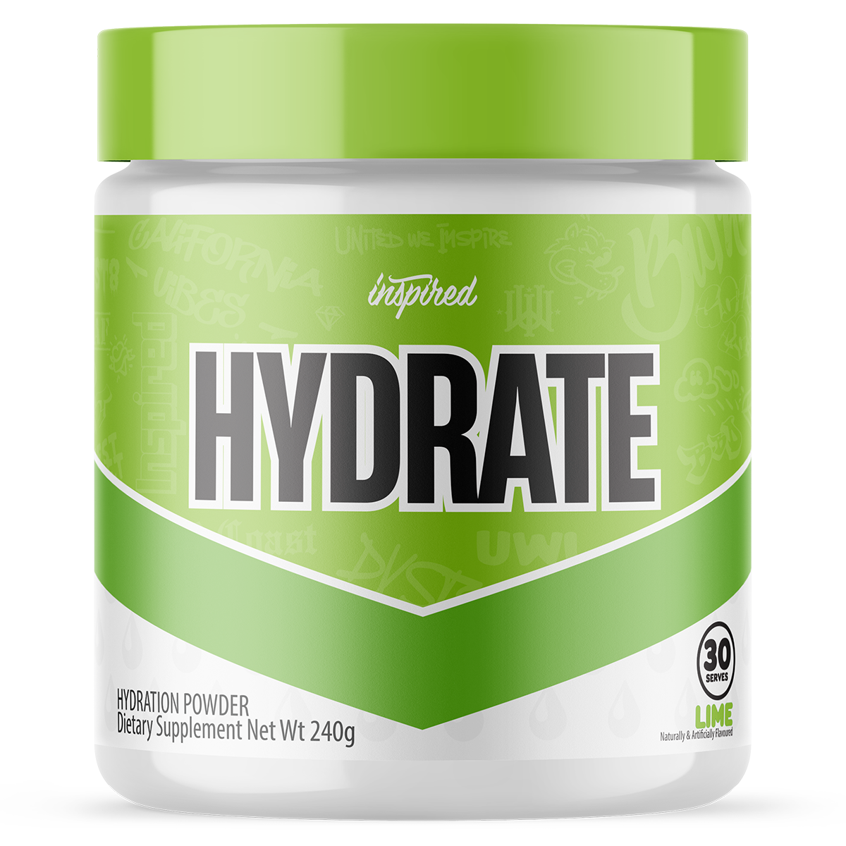 Inspired Nutraceuticals Hydrate Lime 30 Serves 240g