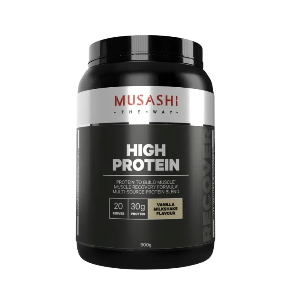 Musashi High Protein Powder Vanilla Milkshake 900g