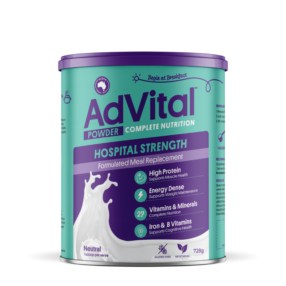 Advital Hospital Strength Meal Replacement Powder Neutral 728g