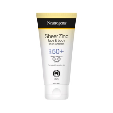 Neutrogena Sheer Zinc Face & Body Lotion SPF50+ 85mL
