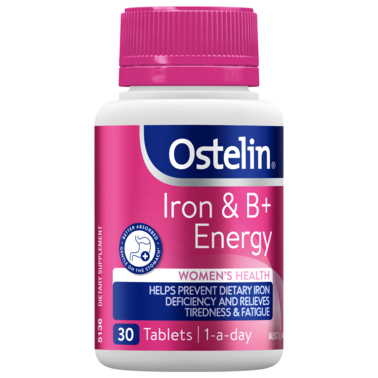 Ostelin Iron & B+ Energy 30 Tablets