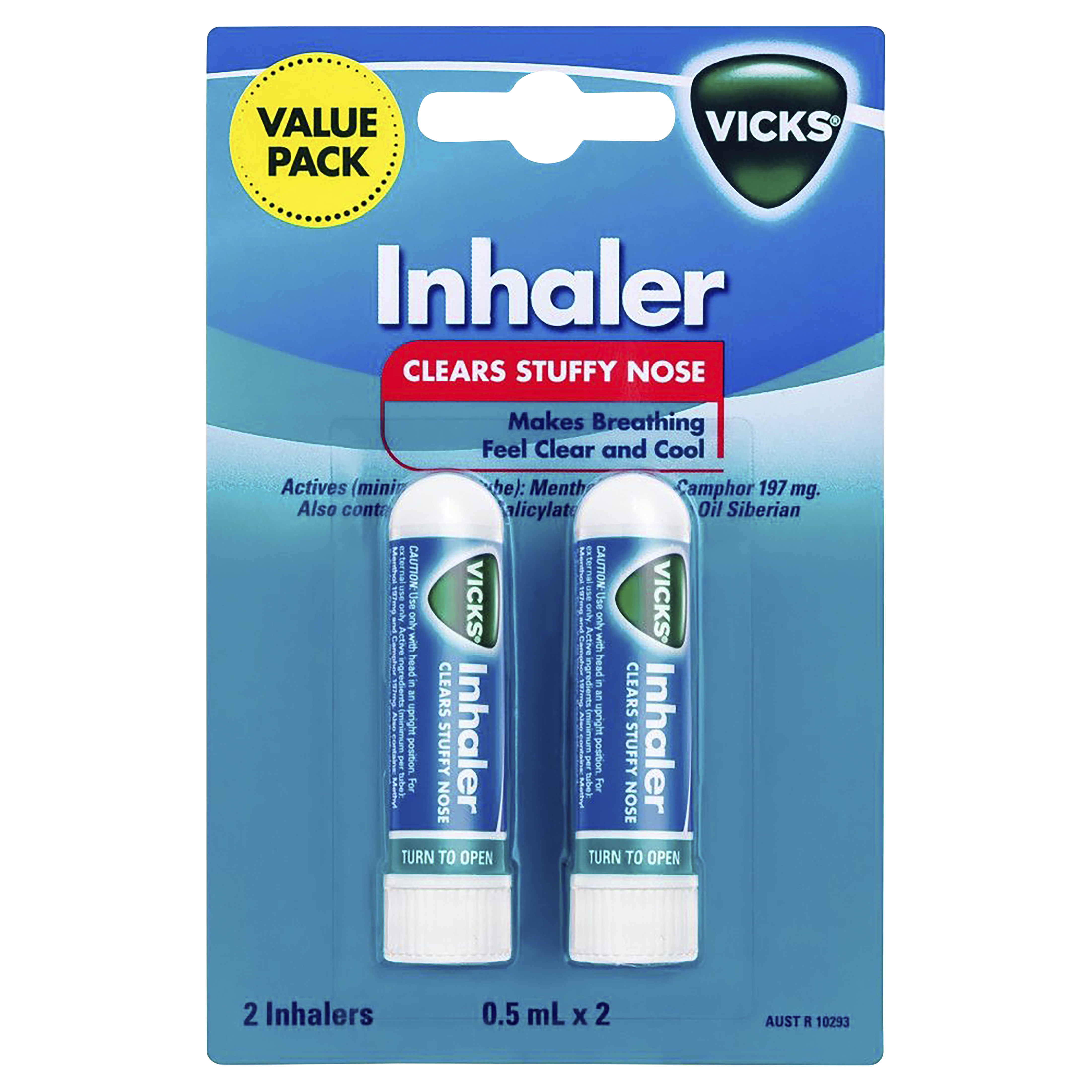 Vicks Nasal Decongestant Inhaler 2 Pack