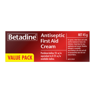 Betadine Antiseptic First Aid Cream 45g