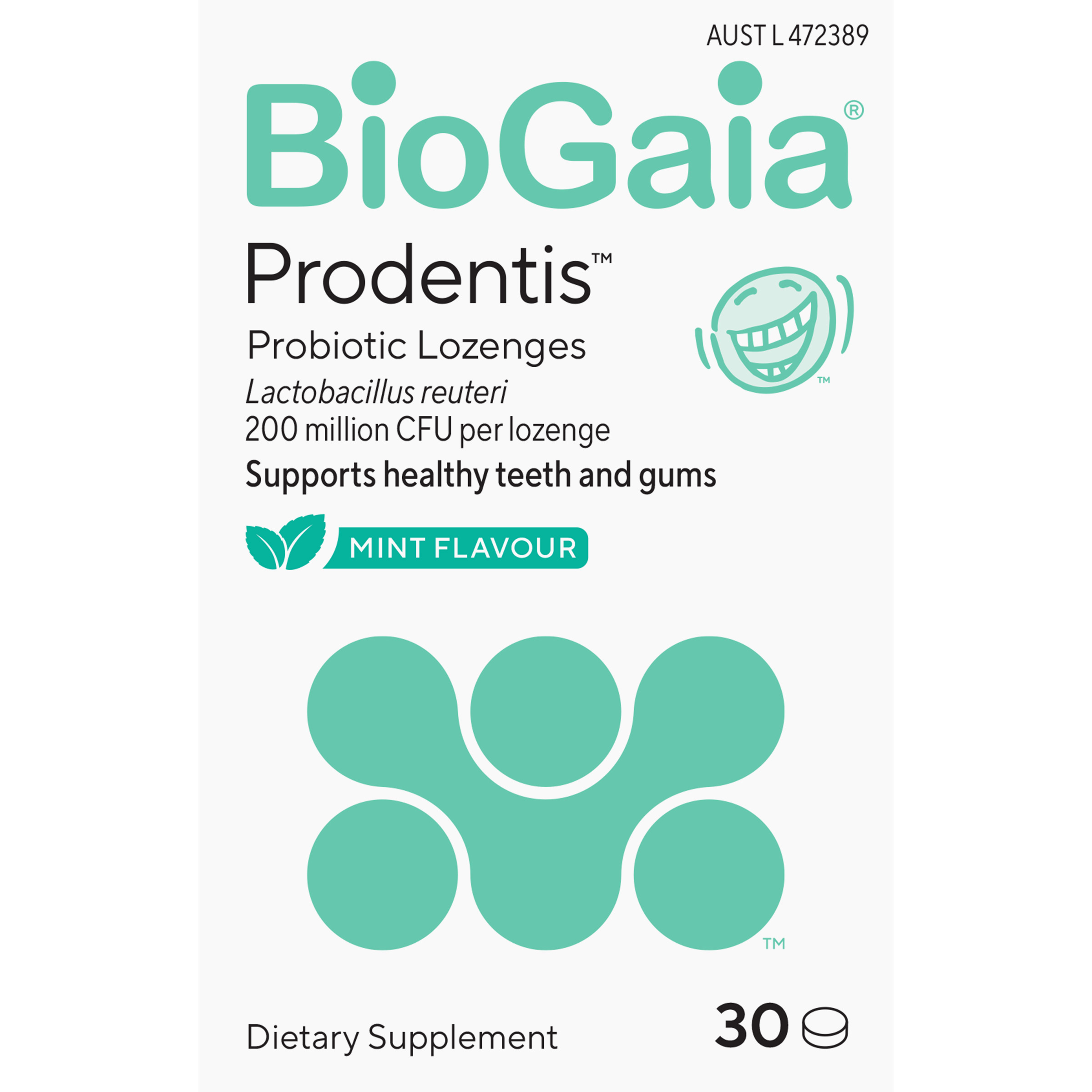 BioGaia Prodentis Lozenges Mint 30 Pack