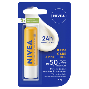 NIVEA Ultra Care & Protect SPF50 Lip Balm 4.8g
