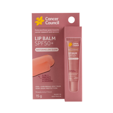 Cancer Council Watermelon Glow Lip Balm SPF50+ 15g
