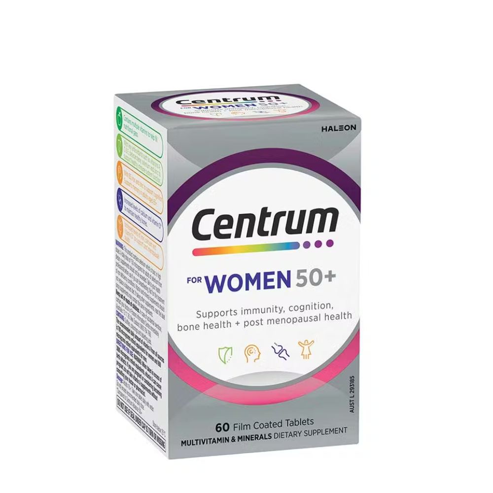 Centrum For Women 50+ Multivitamin 60 Tablets