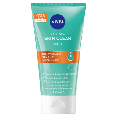 Nivea Derma Skin Clear Scrub 150mL