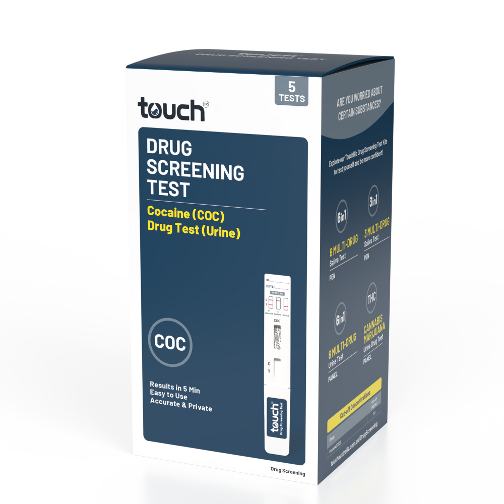 TouchBio Drug Screening Test Cocaine 5 Tests