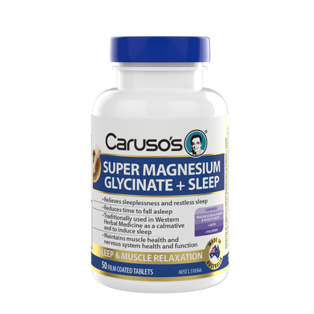 Caruso's Super Magnesium Glycinate + Sleep 60 Tablets