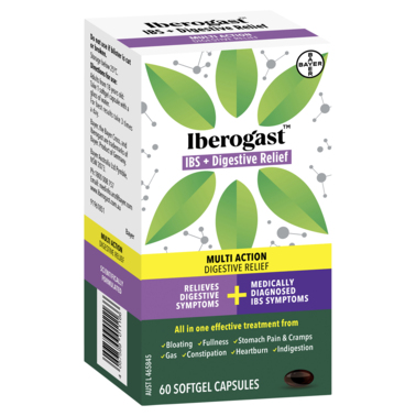 Iberogast IBS + Diegstive Relief 60 Soft Gel Capsules