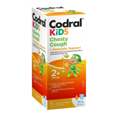 Codral Kids Chesty Cough Relief + Immunity Support 200mL