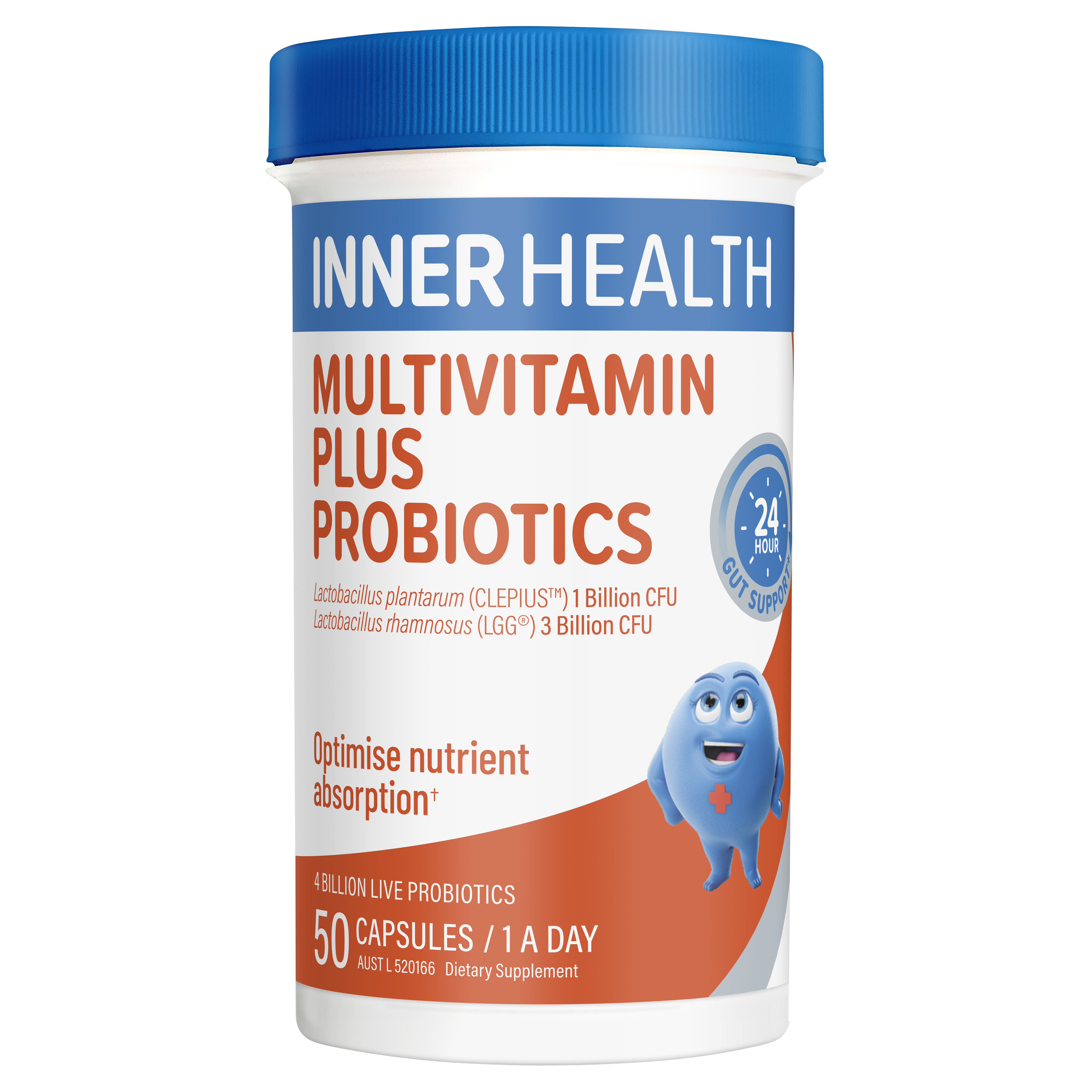 Inner Health Multivitamin Plus Probiotics 50 Capsules
