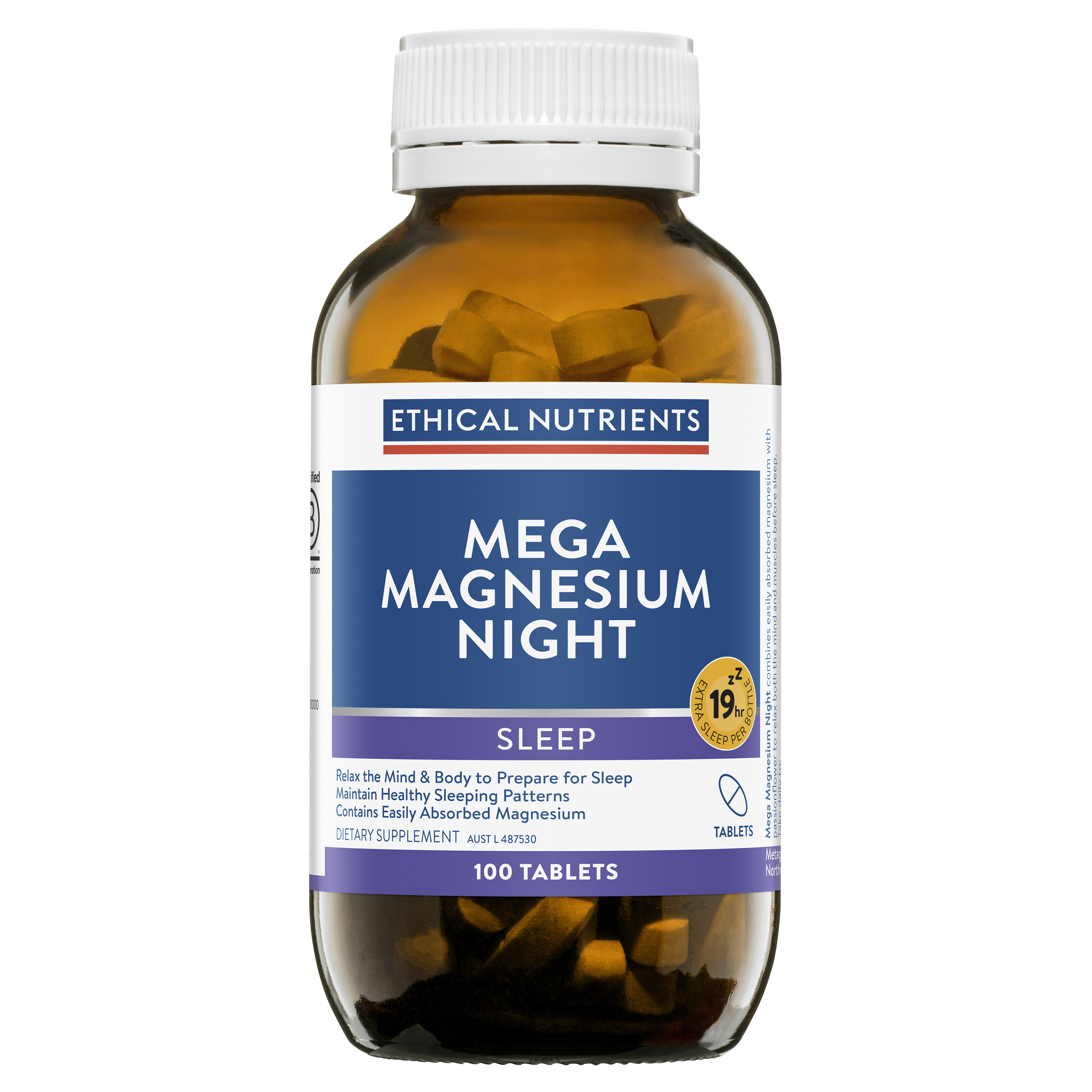 Ethical Nutrients Mega Magnesum Night 100 Tablets