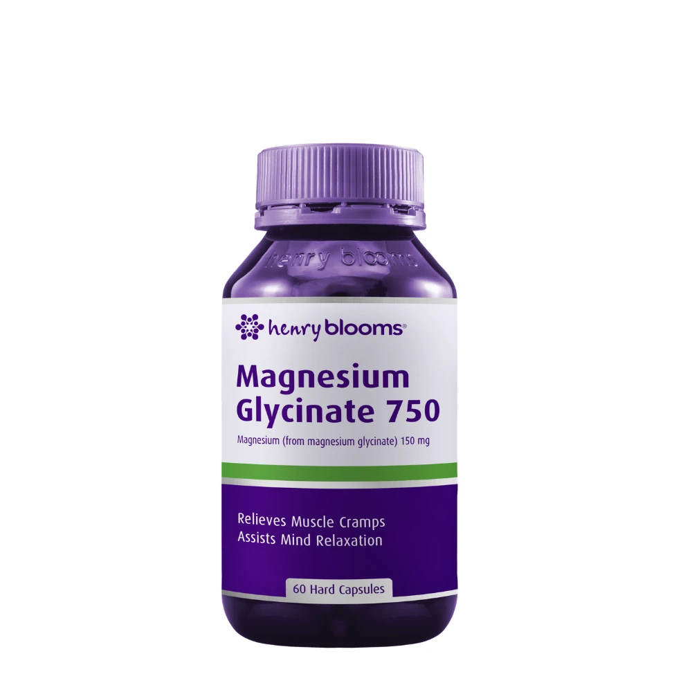 Henry Blooms Magnesium Gylcinate 750 60 Tablets