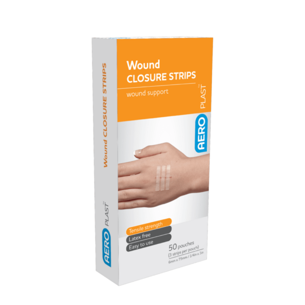 AeroPlast Wound Closure Strips 3mm x 75mm 50 pack