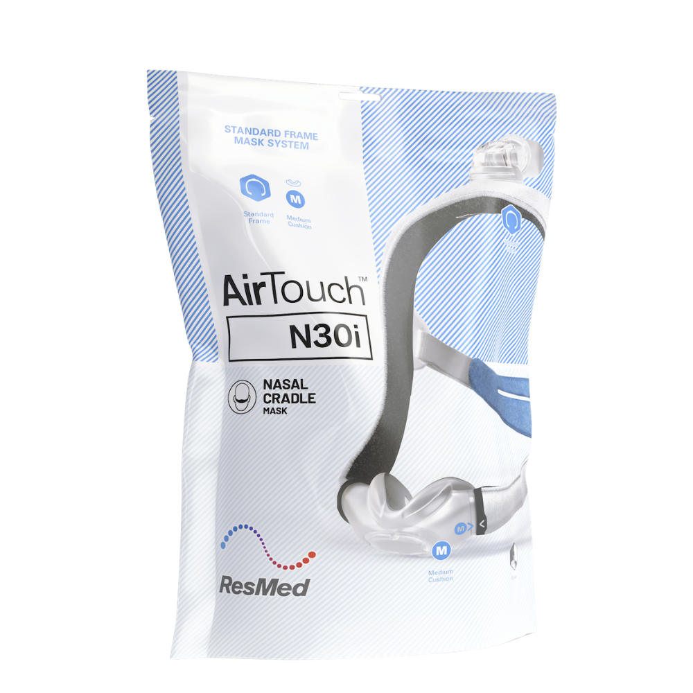 ResMed AirTouch N30i Nasal Cradle Mask Medium Cushion Standard Frame