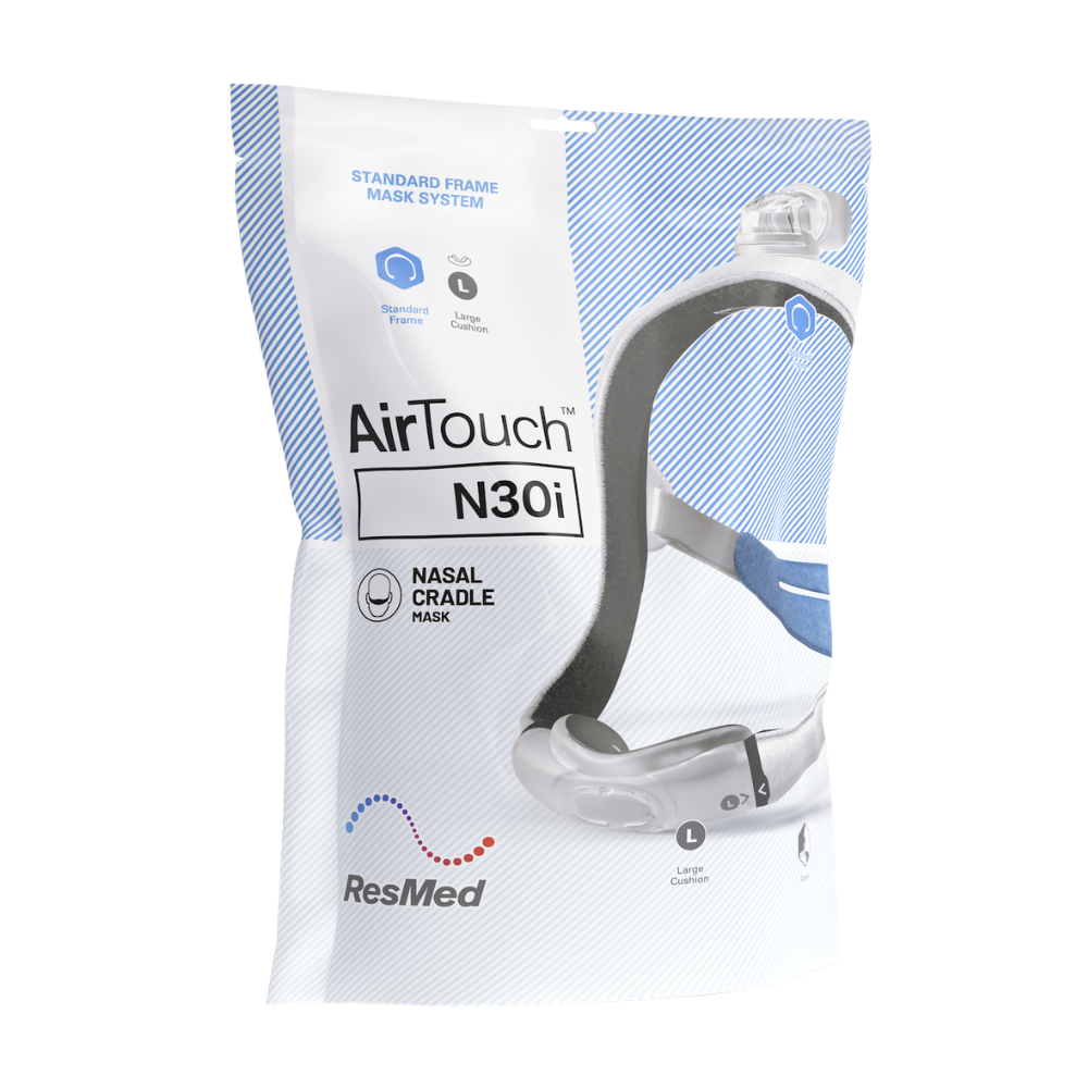 ResMed AirTouch N30i Nasal Cradle Mask Large Cushion Standard Frame