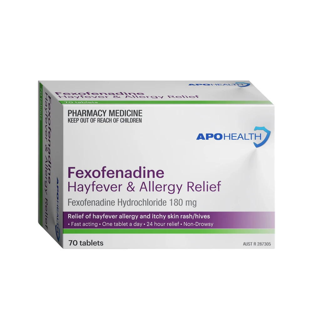 ApoHealth Fexofenadine Tab 180mg 70 Tablets
