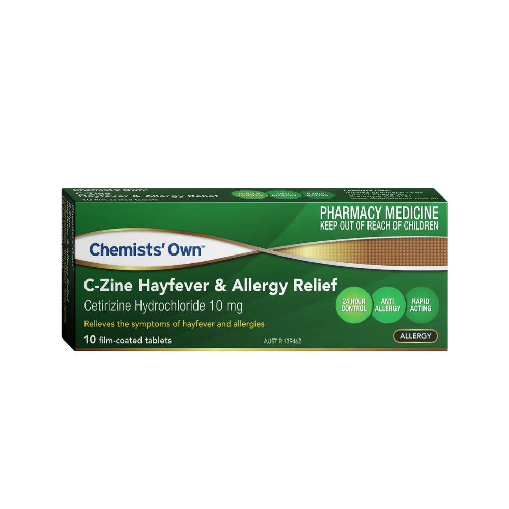 Chemists' Own C-Zine Hayfever & Allergy Relief 10 Tablets