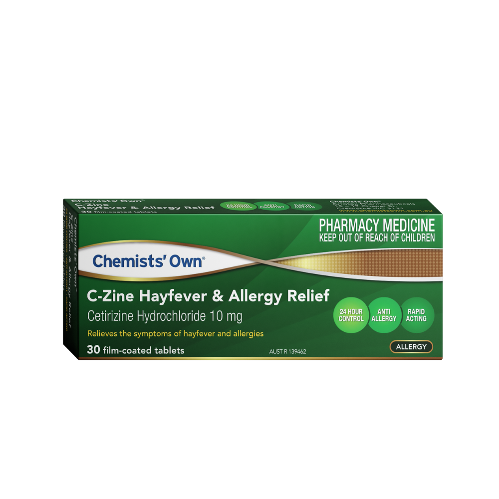 Chemists' Own C-Zine Hayfever & Allergy Relief 30 Tablets