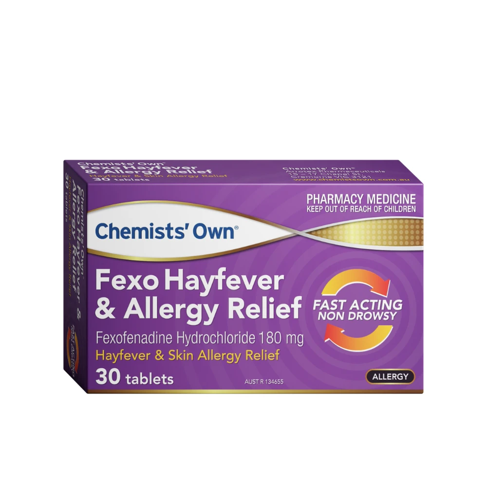 Chemists' Own Fexo Hayfever & Allergy Relief 180mg 30 Tablets