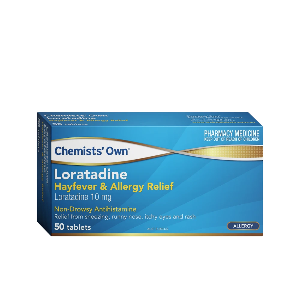 Chemists' Own Loratadine Hayfever & Allergy Relief 10mg 50 Tablets