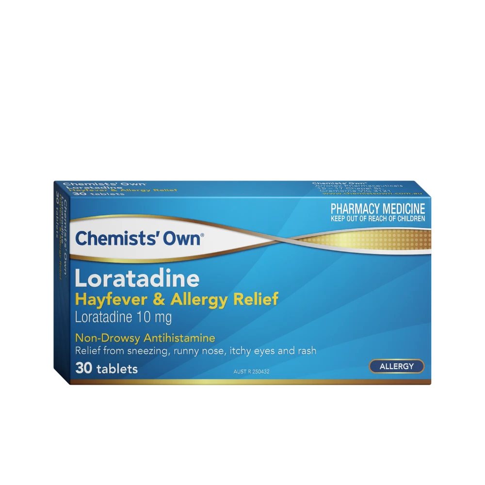 Chemists' Own Loratadine Hayfever & Allergy Relief 10mg 30 Tablets