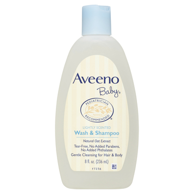 Aveeno Baby Wash & Shampoo Lightly Scented 236mL