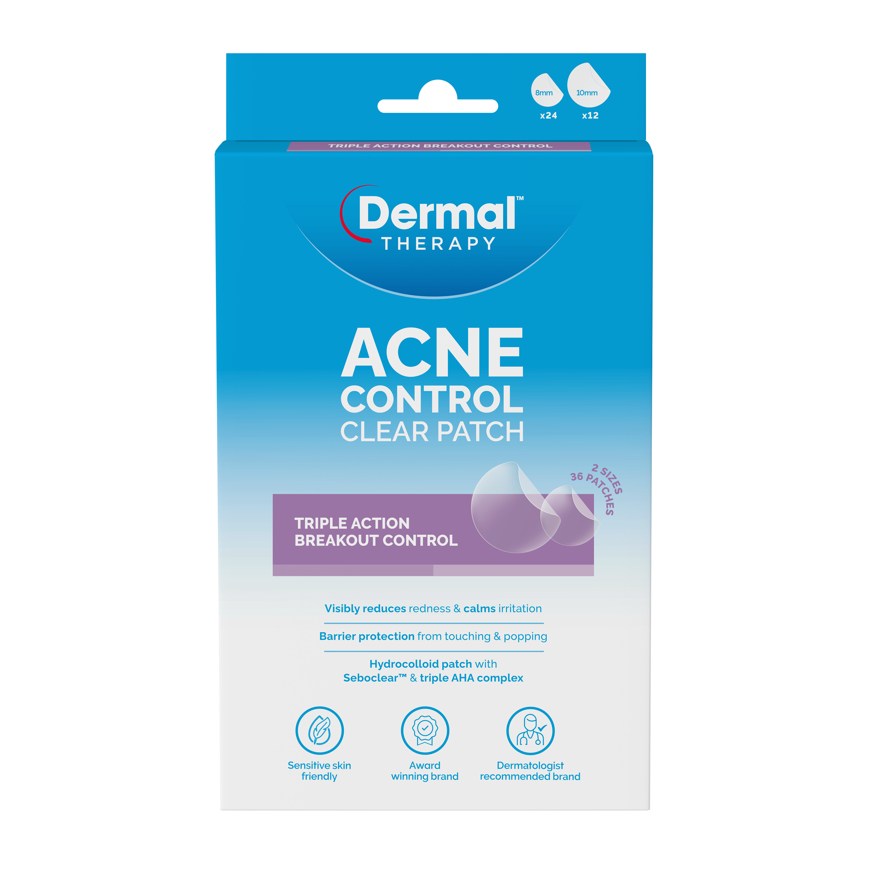 Dermal Therapy Acne Control Clear Patches 36 Pack