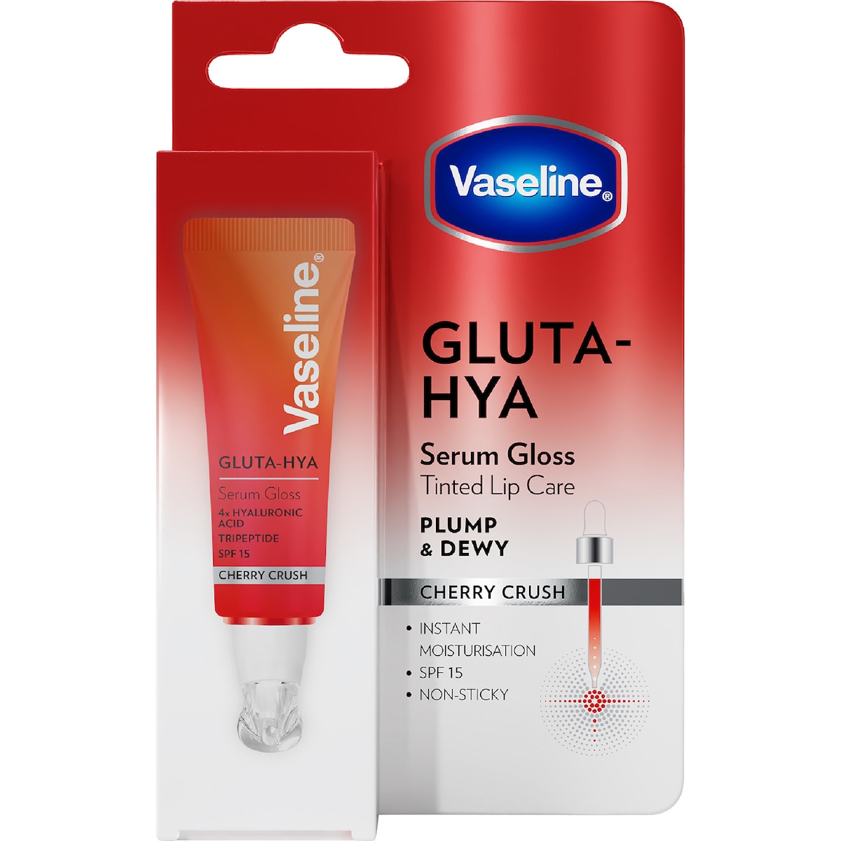 Vaseline Gluta-Hya Lip Serum Gloss Cherry Crush 10mL