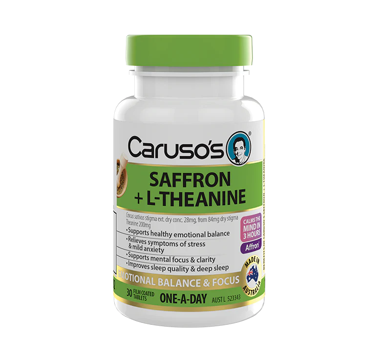Caruso's Saffron + L-Theanine 30 Tablets