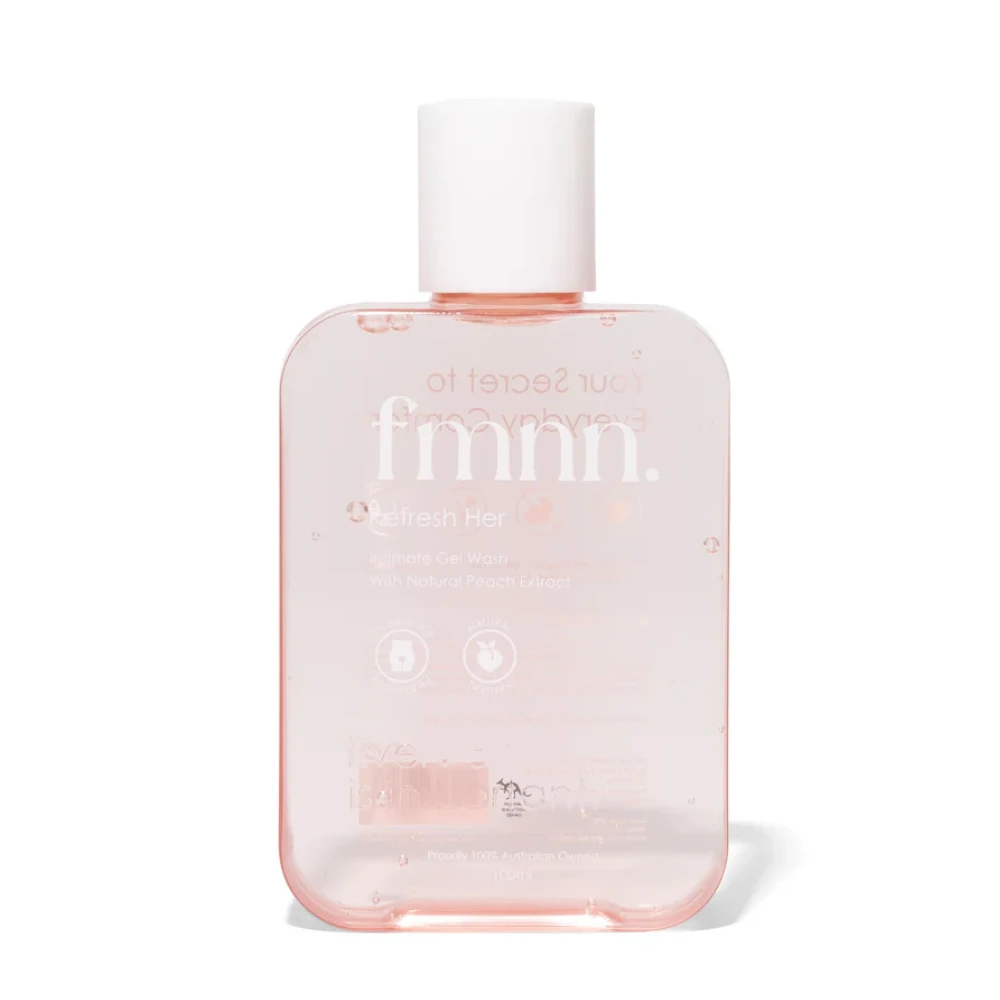 fmnn Mini Refresh Her Intimate Natural Peach Gel Wash 100mL