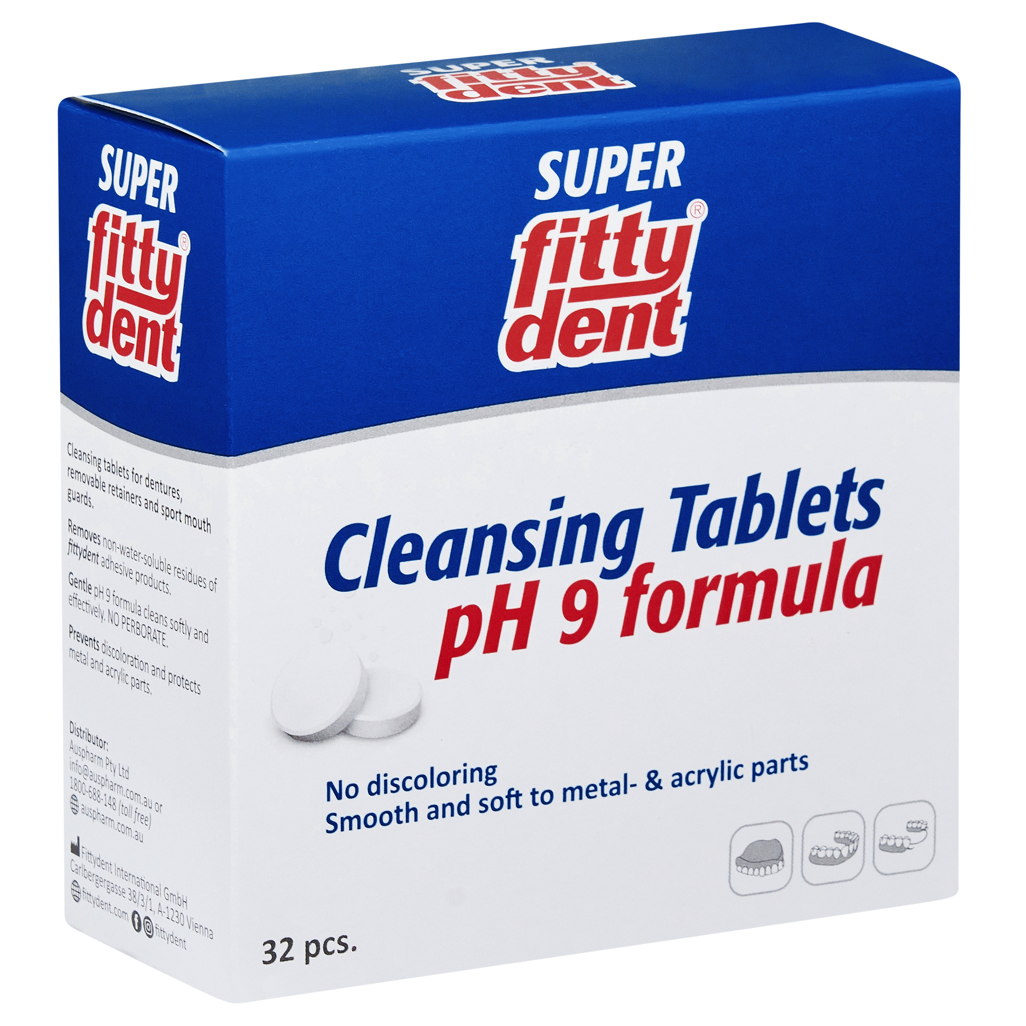 Fittydent Denture Cleansing Tablets 32 Pack