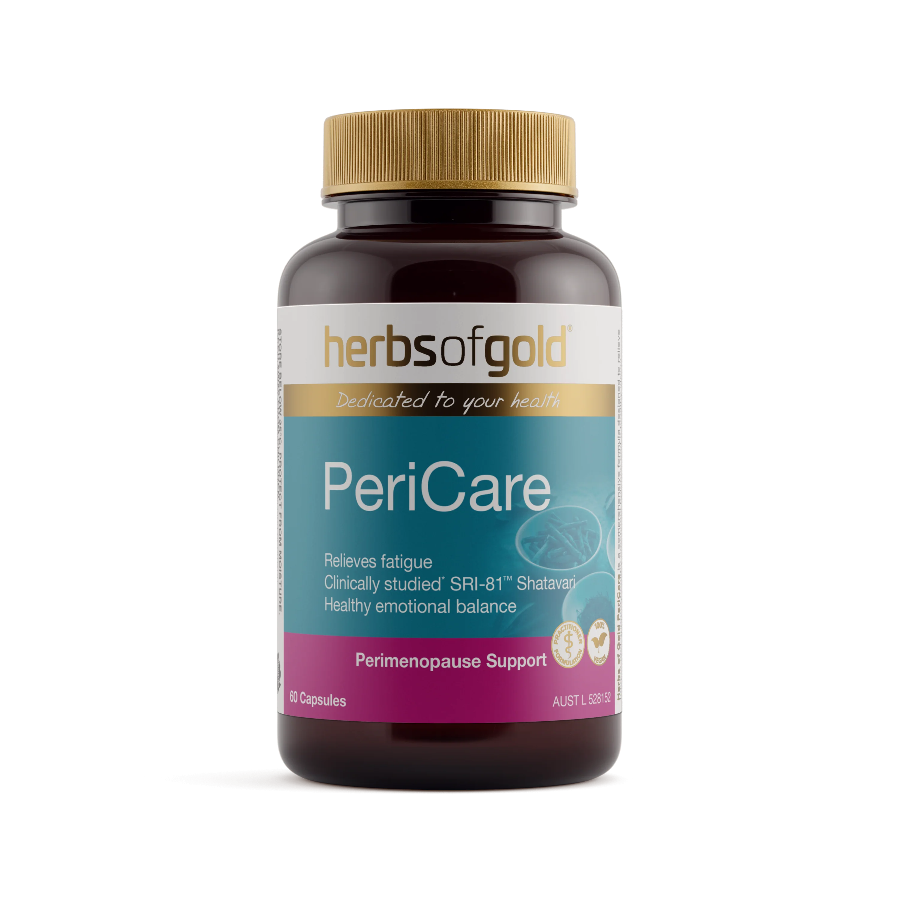 Herbs Of Gold Pericare 60 Capsules