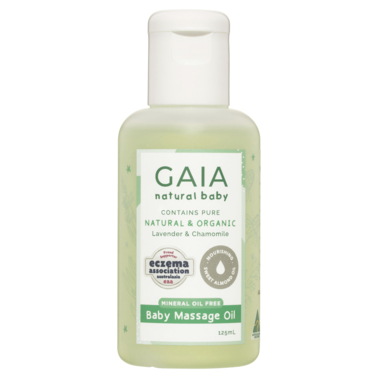 GAIA Natural Baby Massage Oil 125mL