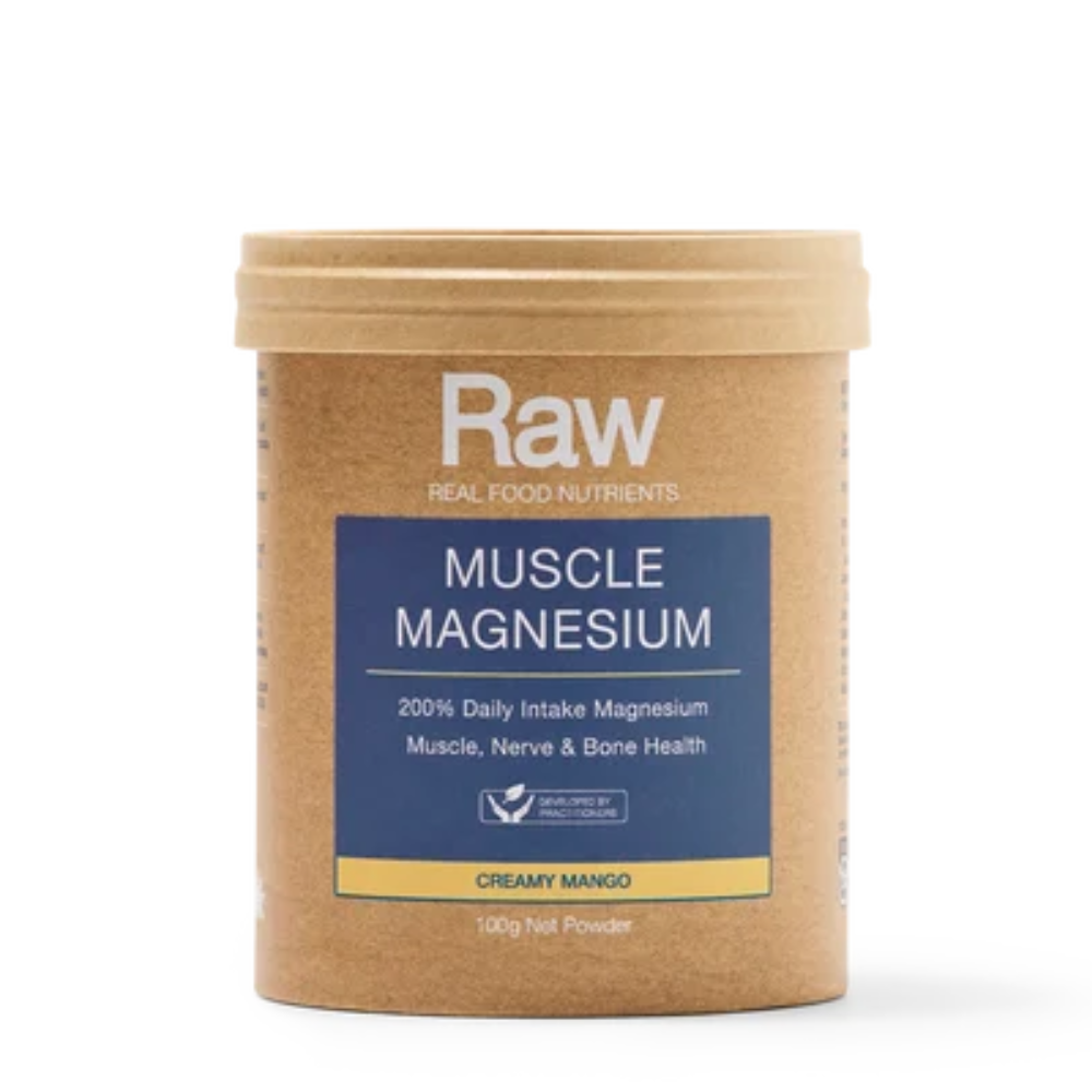 Raw Real Food Nutrients Muscle Magnesium Creamy Mango Powder 100g