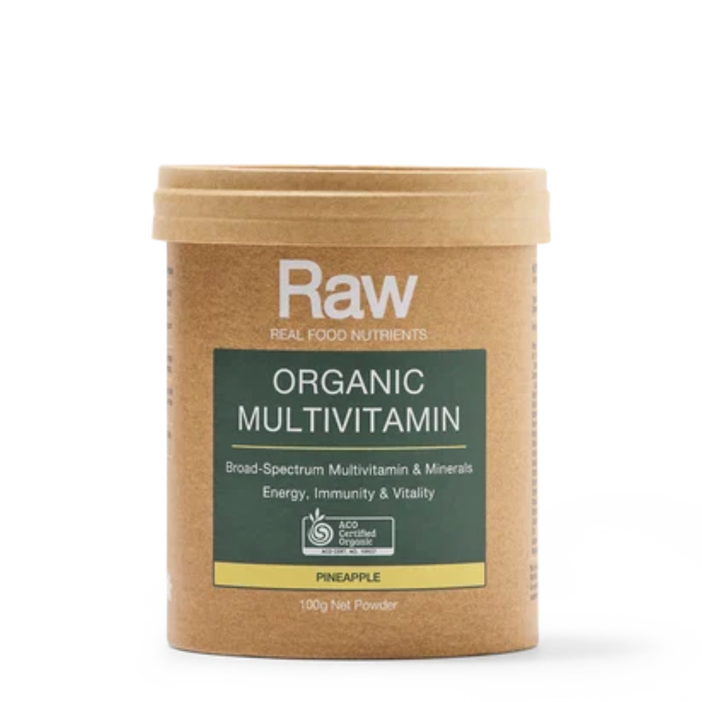 Raw Real Food Nutrients Organic Multivitamin Pineapple Powder 100g