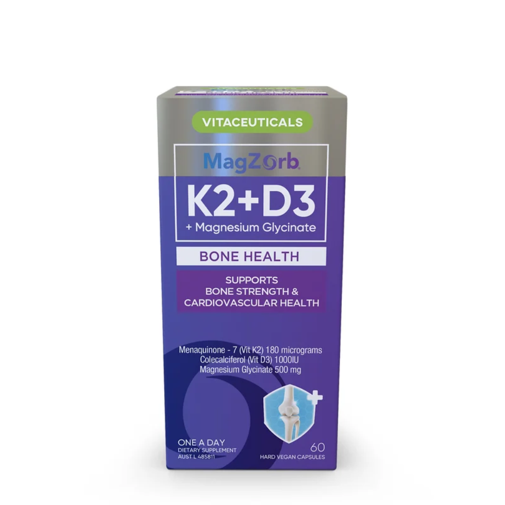 Vitaceuticals Magzorb K2 + D3 & Magnesium Glycinate 60 Capsules