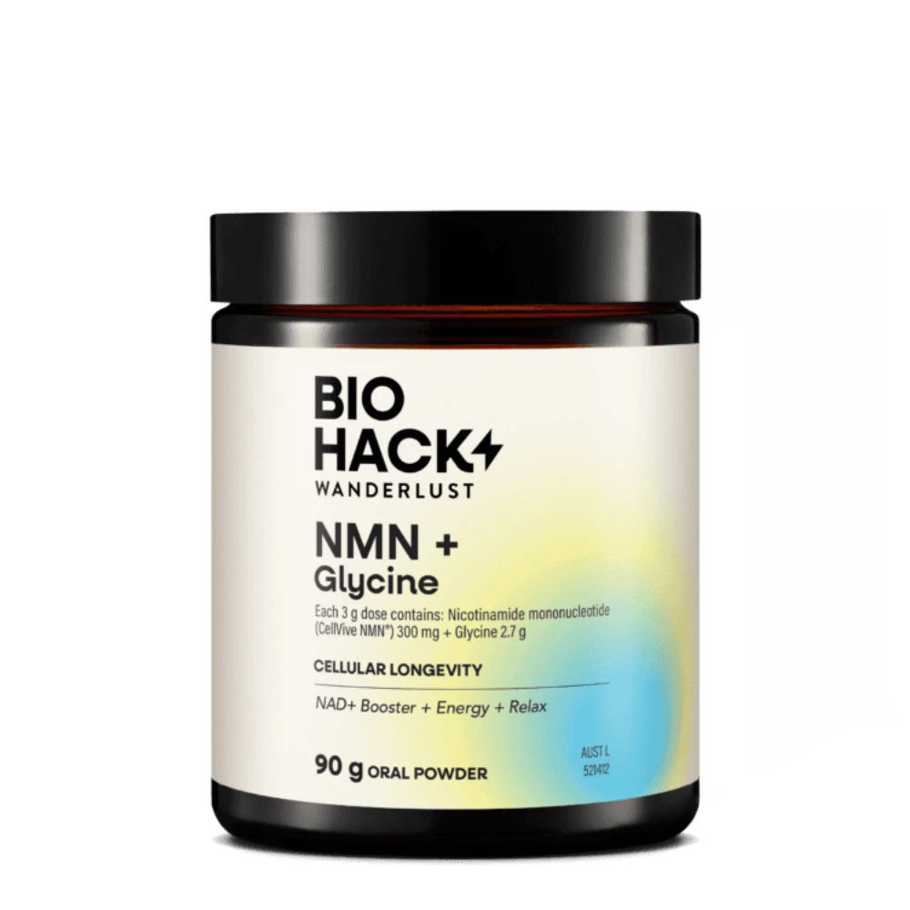 BioHack Wanderlust NMN + Glycine Powder 90g