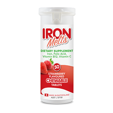 Iron Melts 50 Chewable Tablets